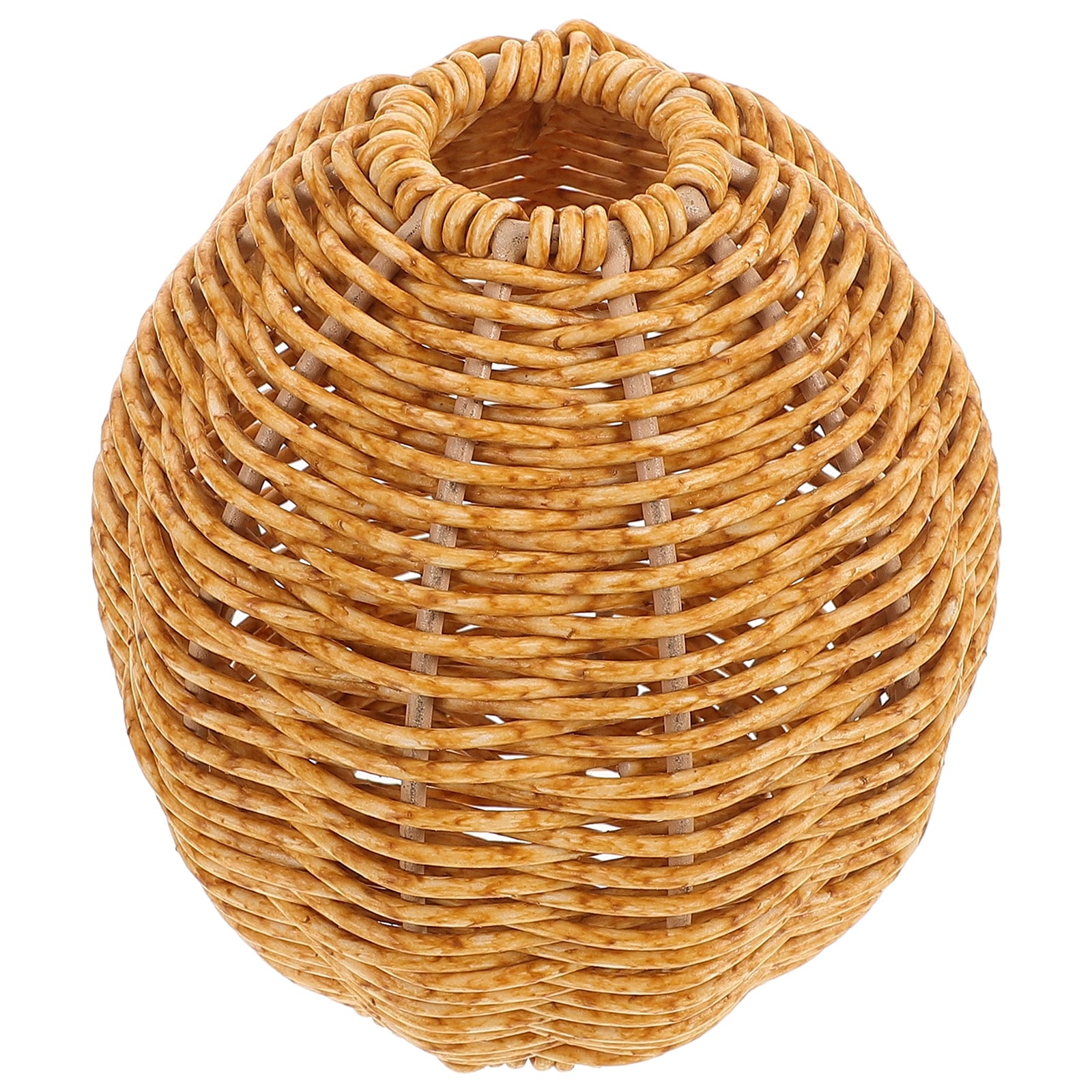 Imitation Rattan Vase Vintage Decor Vase For Home Decor Seaweed Weave Basket Wicker Flower Basket Vase Woven Vase Office