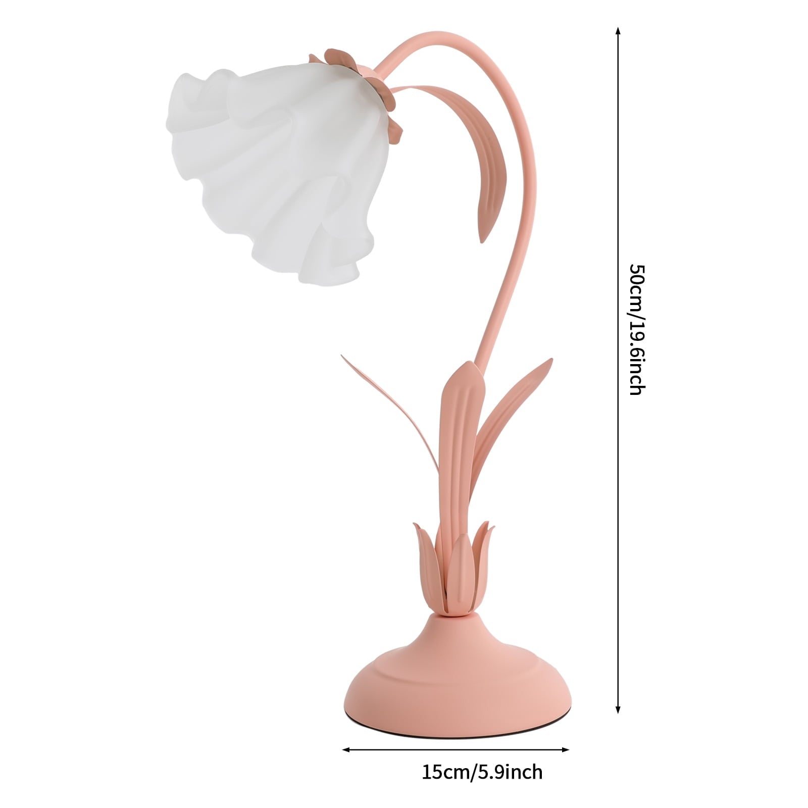 Tiffany Style Table Lamp E27 Bedside Lamp Floral Glass Lamp Dimmable Lamp+Remote
