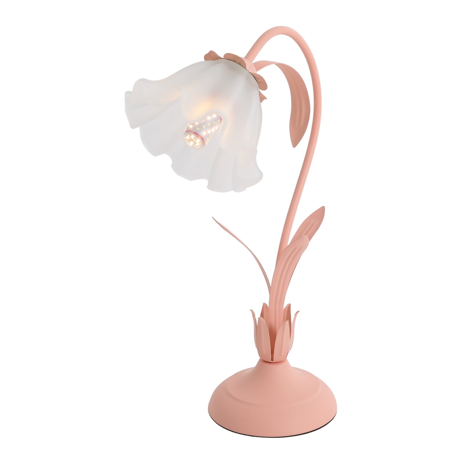 Tiffany Style Table Lamp E27 Bedside Lamp Floral Glass Lamp Dimmable Lamp+Remote