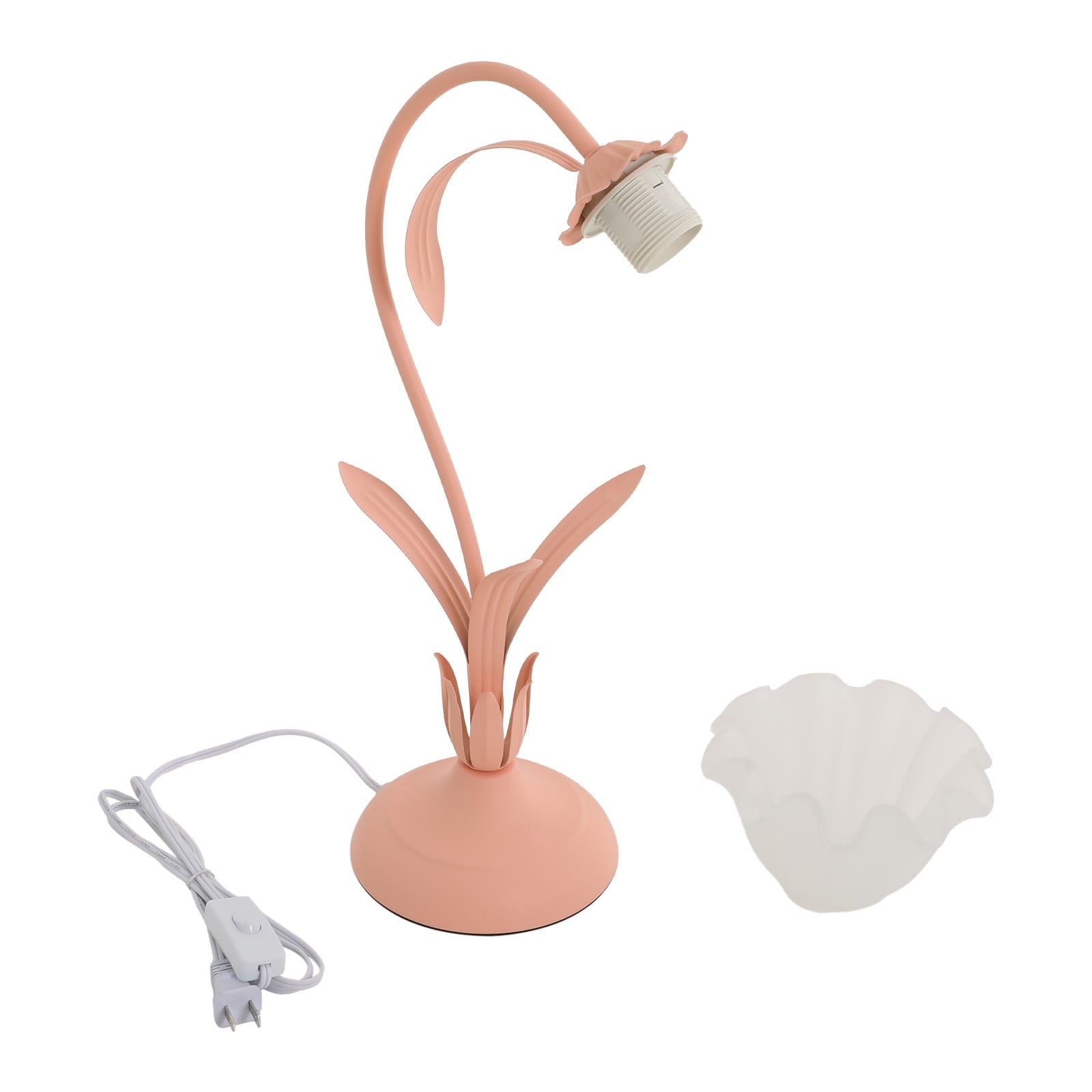 Tiffany Style Table Lamp E27 Bedside Lamp Floral Glass Lamp Dimmable Lamp+Remote