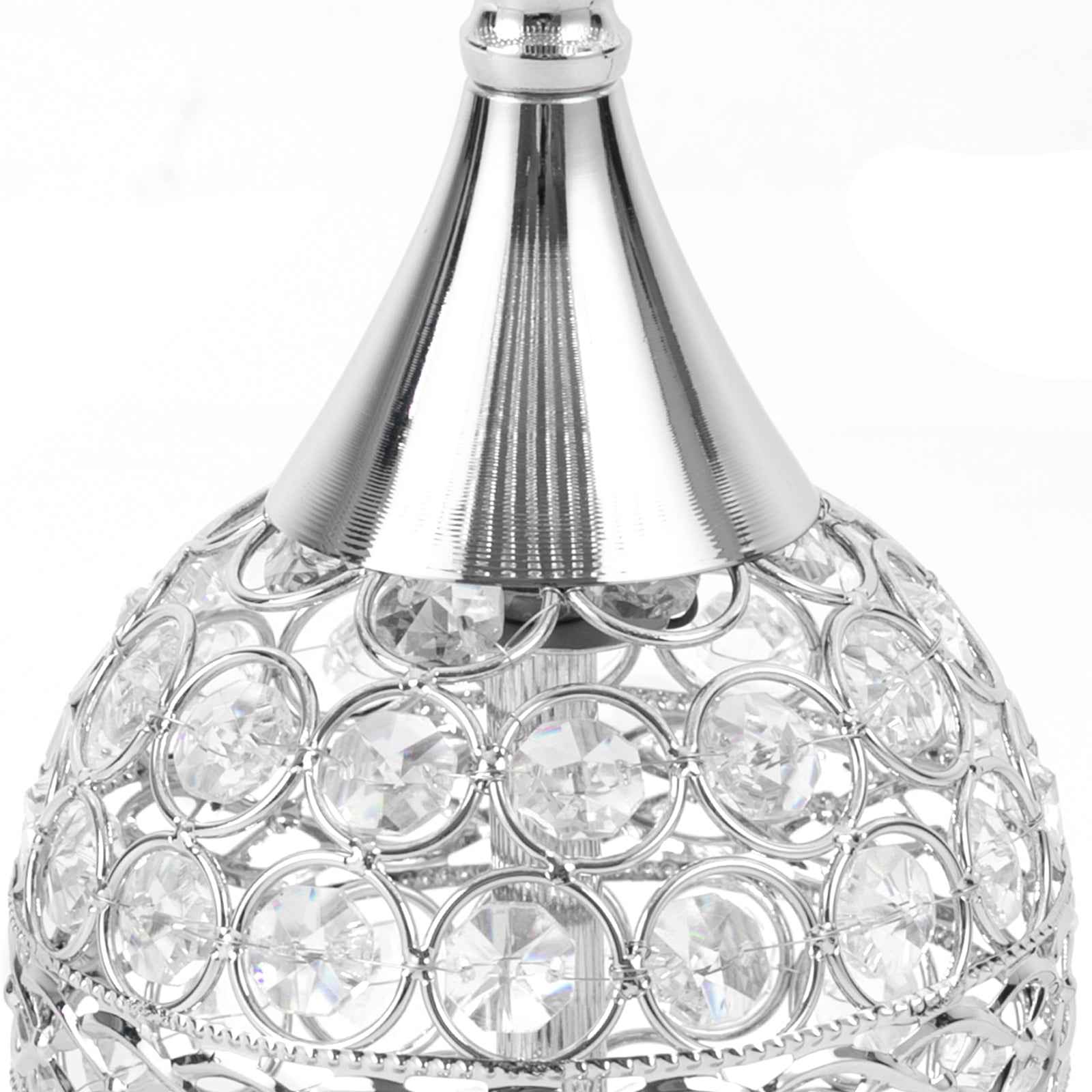 Deluxe Room Bedside Light, Vintage Crystal Table Lamp Nightstand Desk Light for Bedroom Living Room Gold