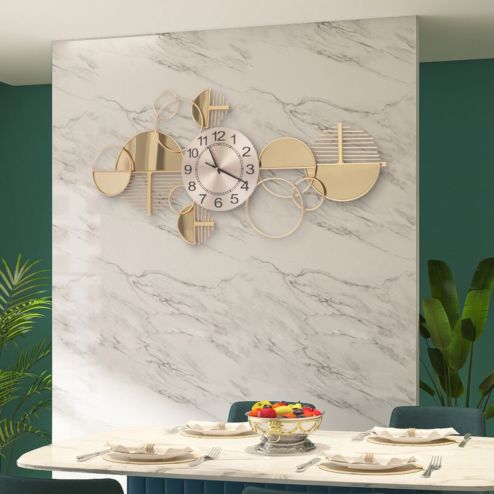 Wall Clock, Large Silent Indoor Wall Clock Modern Office Home Shop Art Decor High Qulity
