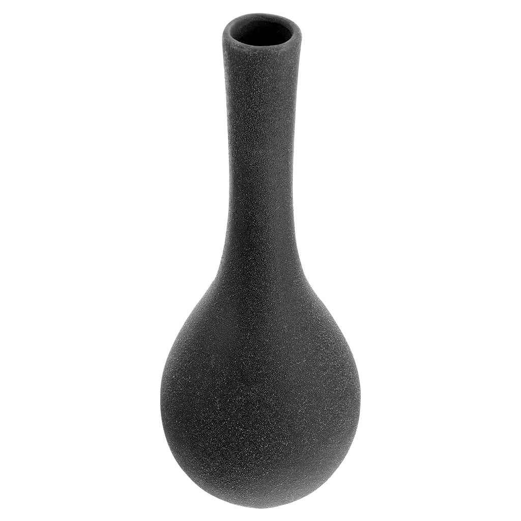 1Pc Ceramics Art Vase Adornment Decorative Floral Pot Homestay Ornament (Black)