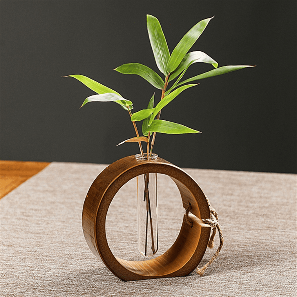 Wooden Dry Vase Flower Arrangement Living Room Dining Table Porch Home Decoration Ornaments