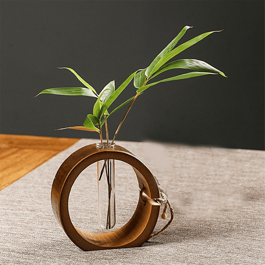 Wooden Dry Vase Flower Arrangement Living Room Dining Table Porch Home Decoration Ornaments