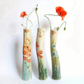 Girls Face Vase Ornament Flower Pot Vase Artificial Plants Holder for Home Decoration B