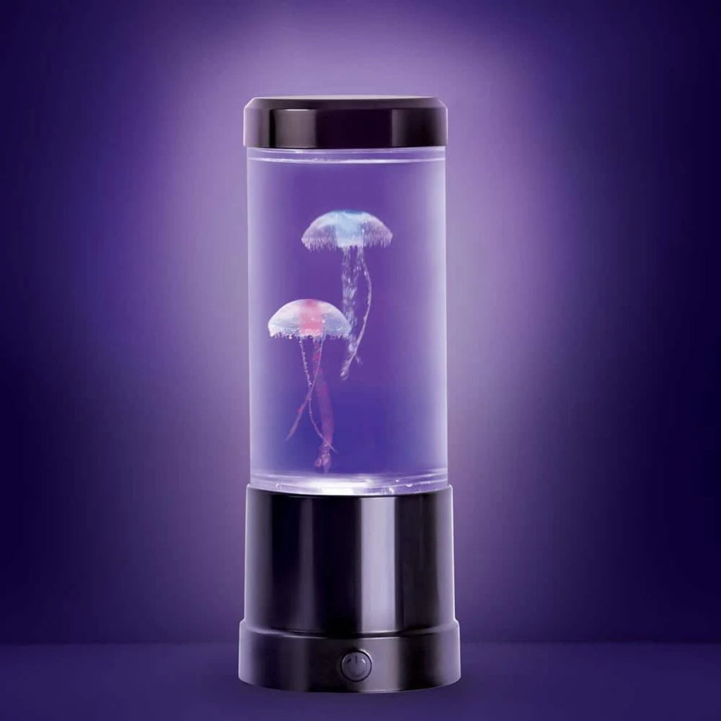 Open Box 9 in. Black Indoor Jellyfish Table Lamp with RGB LED (Box Damaged)