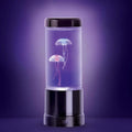 Open Box 9 in. Black Indoor Jellyfish Table Lamp with RGB LED (Box Damaged)