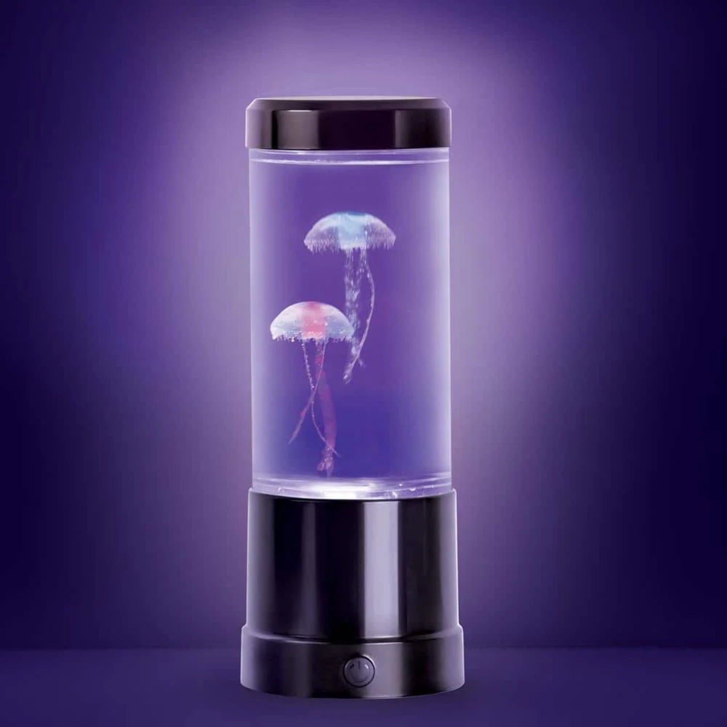 Open Box 9 in. Black Indoor Jellyfish Table Lamp with RGB LED (Box Damaged)