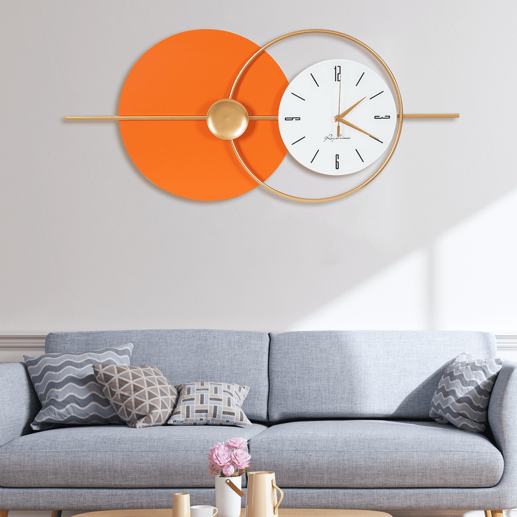 Silent Wall Clock, 20dB Quiet Operation with Arabic Numerals, Iron and Glass Construction, Perfect for Bedrooms and Hotels