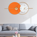 Silent Wall Clock, 20dB Quiet Operation with Arabic Numerals, Iron and Glass Construction, Perfect for Bedrooms and Hotels