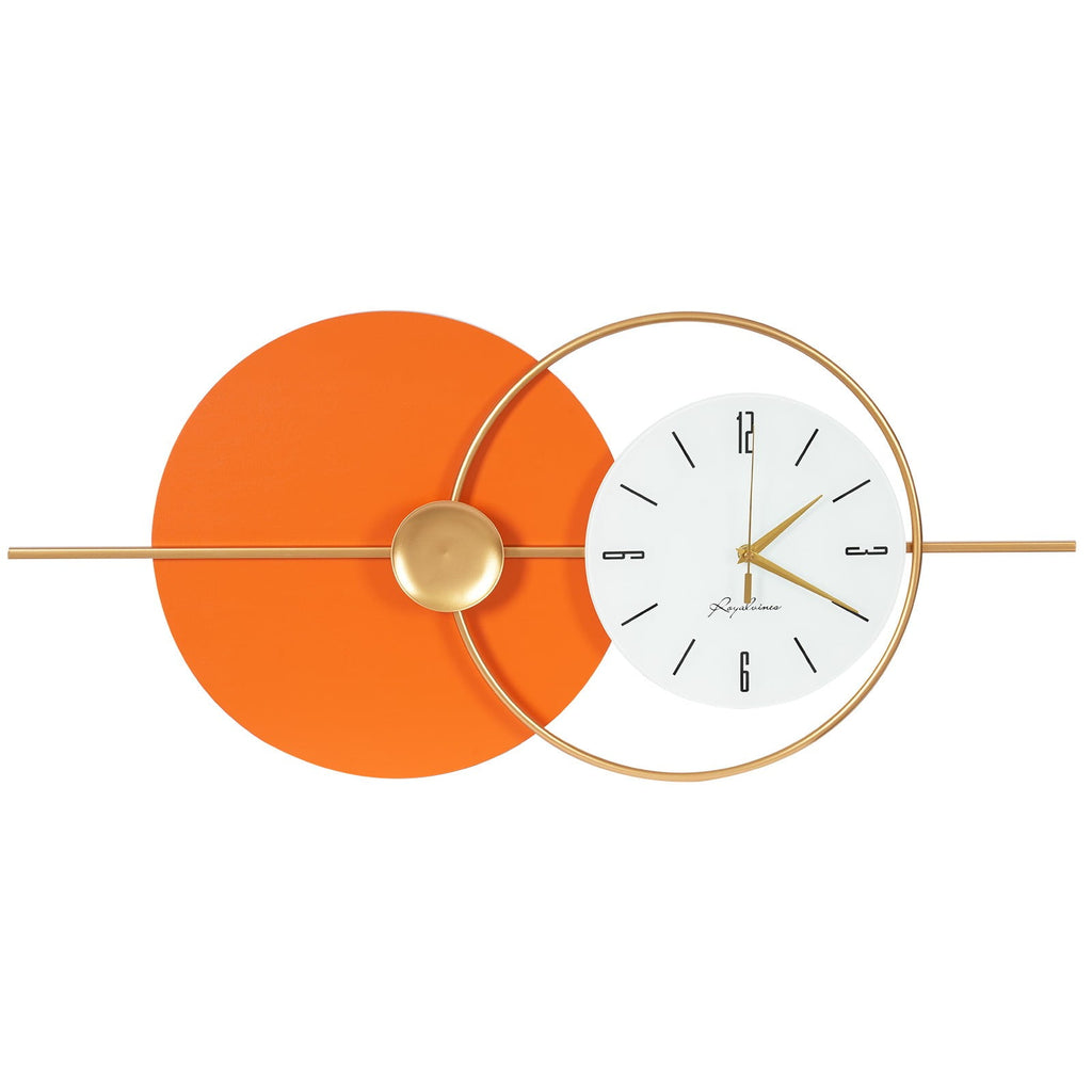 Silent Wall Clock, 20dB Quiet Operation with Arabic Numerals, Iron and Glass Construction, Perfect for Bedrooms and Hotels