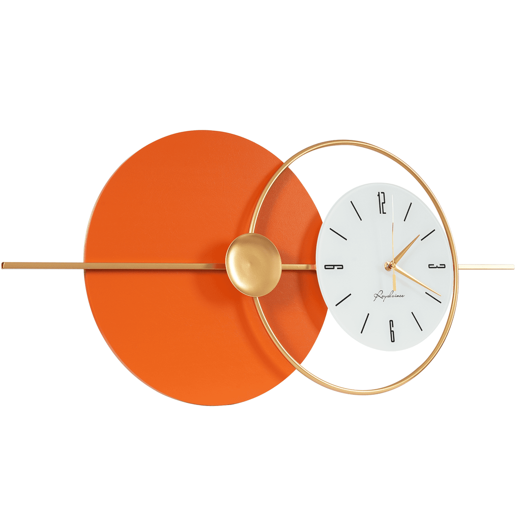 Silent Wall Clock, 20dB Quiet Operation with Arabic Numerals, Iron and Glass Construction, Perfect for Bedrooms and Hotels