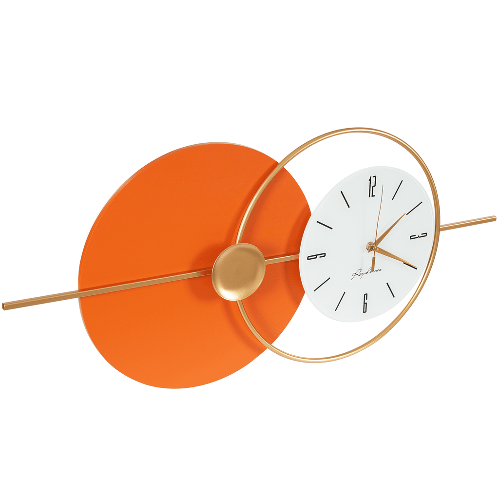 Silent Wall Clock, 20dB Quiet Operation with Arabic Numerals, Iron and Glass Construction, Perfect for Bedrooms and Hotels
