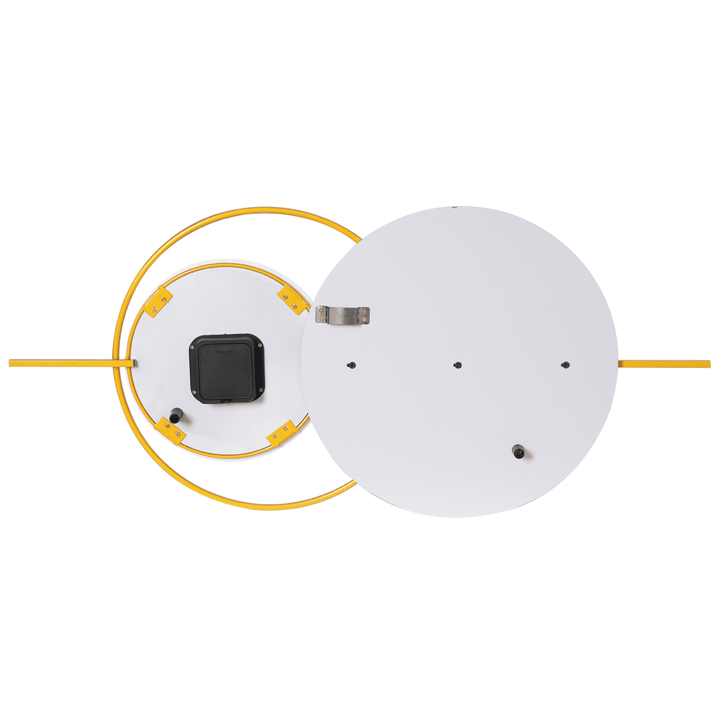 Silent Wall Clock, 20dB Quiet Operation with Arabic Numerals, Iron and Glass Construction, Perfect for Bedrooms and Hotels