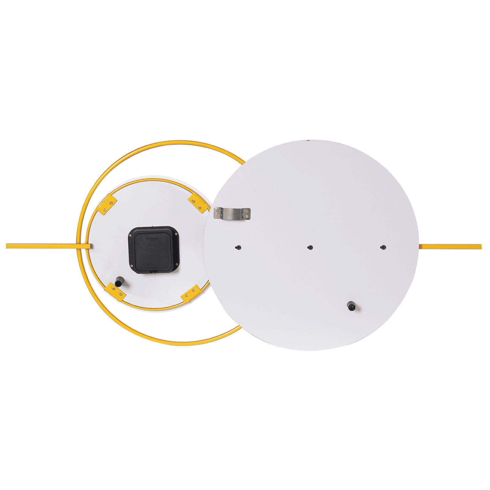 Silent Wall Clock, 20dB Quiet Operation with Arabic Numerals, Iron and Glass Construction, Perfect for Bedrooms and Hotels