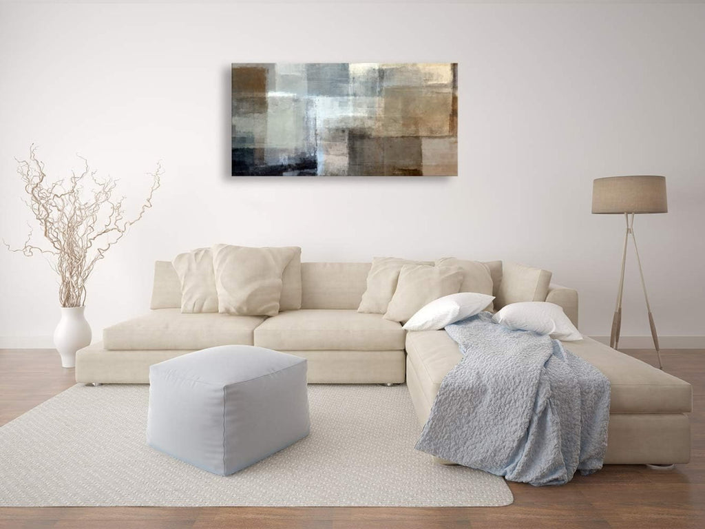 Canvas Prints Wall Art Beach Sunset Ocean Waves Nature Pictures Stretched Canvas Wooden Framed for living Room Bedroom and Office, 16x24in