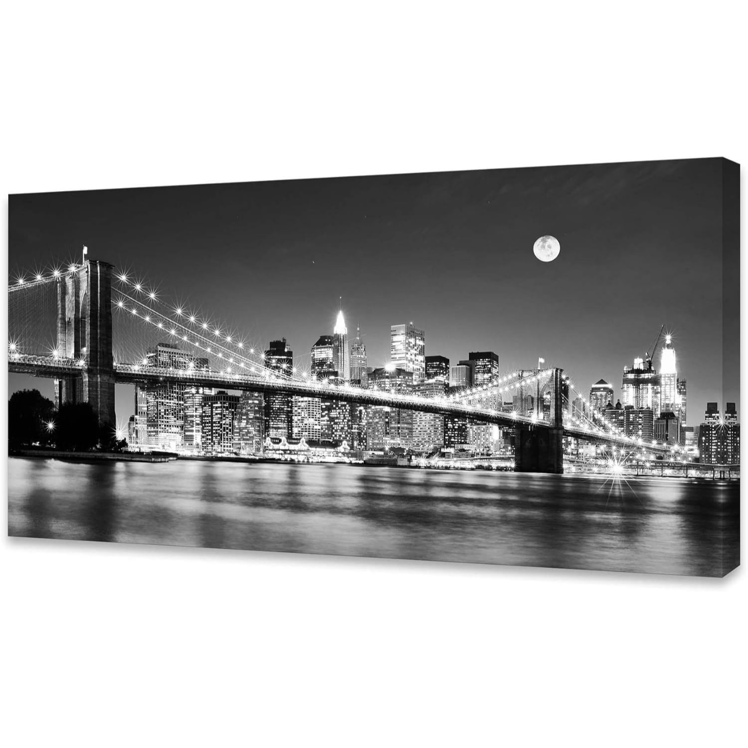 Canvas Prints Wall Art Beach Sunset Ocean Waves Nature Pictures Stretched Canvas Wooden Framed for living Room Bedroom and Office, 16x24in