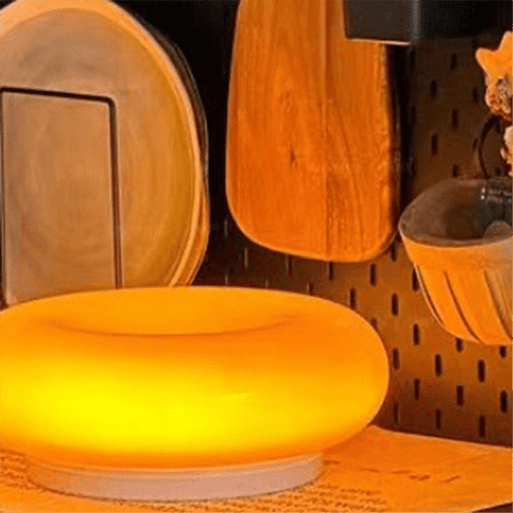 Orange Donut Lamp, Mid Century Modern Bedside Novel Art Deco Beautiful Table and Wall Decoration Lamp