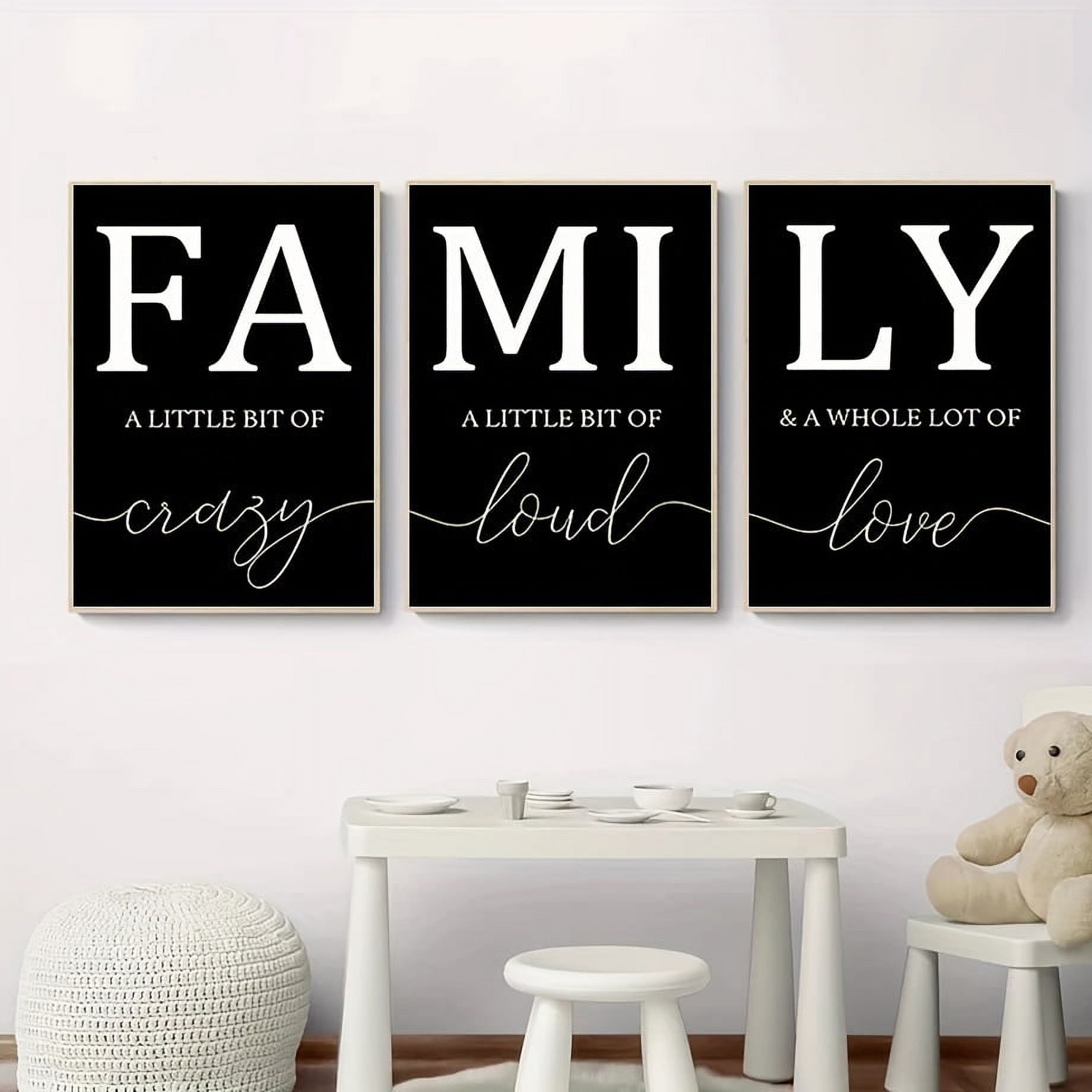 3pcs/set Frameless Home Decoration Luxury Living Room Pictures Decorative Paintings Minimalist Poster Canvas Wall Art Family Writing No Frame