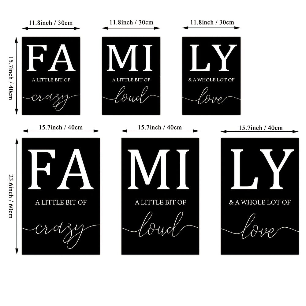 3pcs/set Frameless Home Decoration Luxury Living Room Pictures Decorative Paintings Minimalist Poster Canvas Wall Art Family Writing No Frame