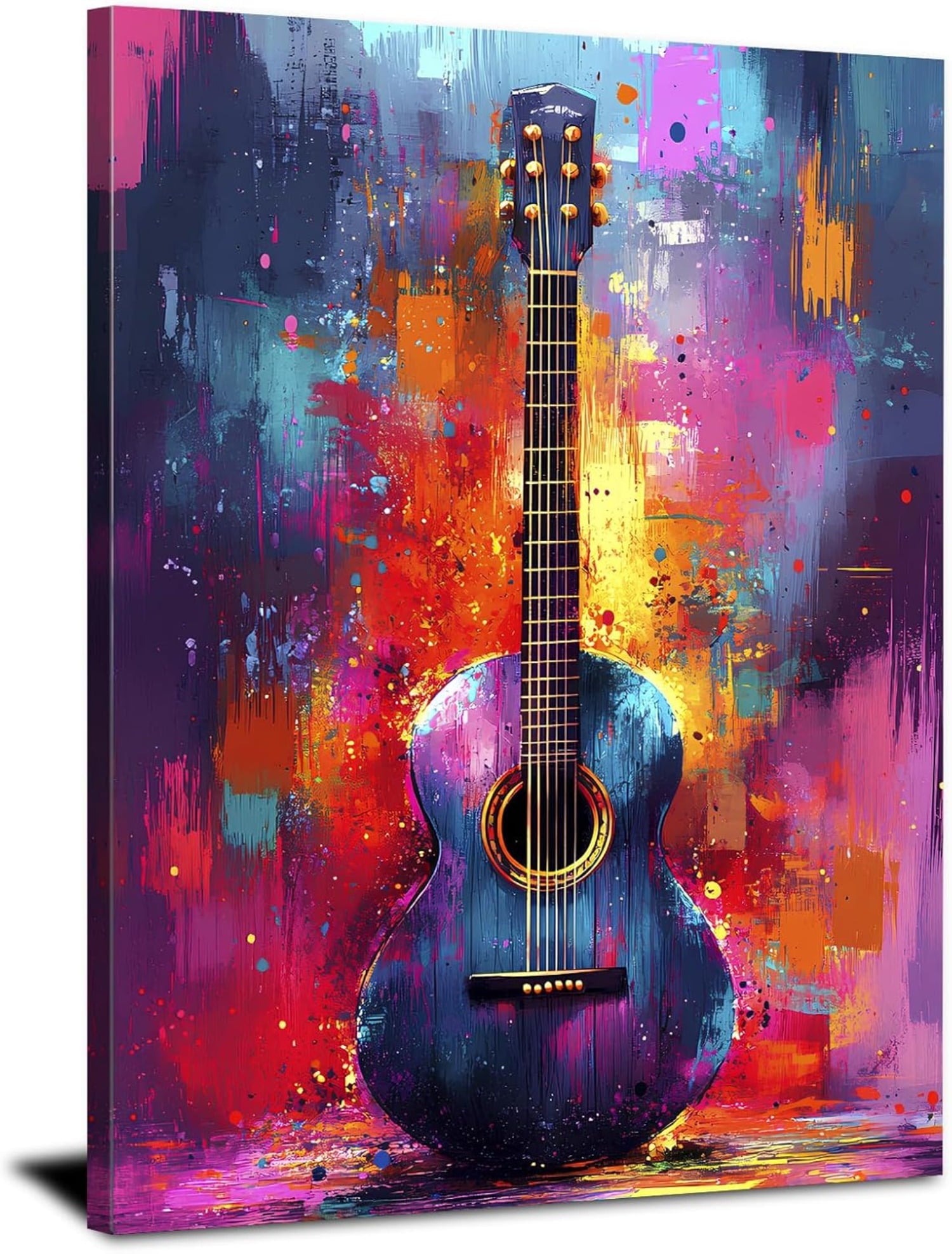 Wildflower Wall Art Colorful Floral Pictures Framed Printed Art for Bathroom Nature Botanical Canvas Prints Poster Modern Abstract Flowers Painting Artwork Living Room Bedroom Home Decorations