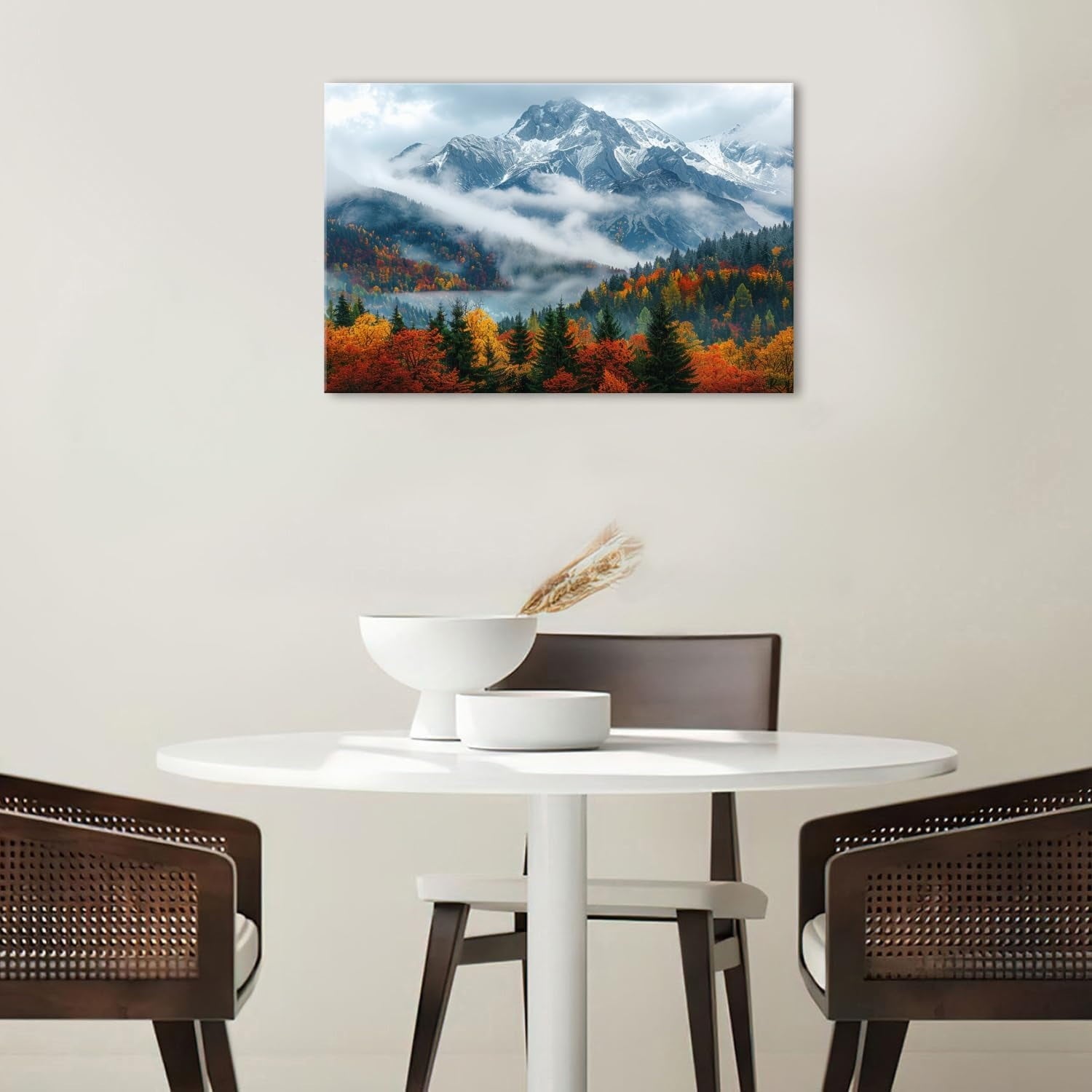 Wildflower Wall Art Colorful Floral Pictures Framed Printed Art for Bathroom Nature Botanical Canvas Prints Poster Modern Abstract Flowers Painting Artwork Living Room Bedroom Home Decorations