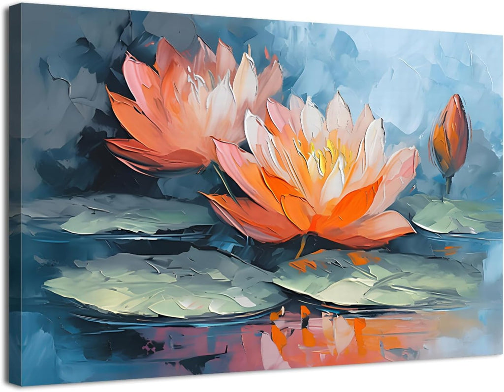 Wildflower Wall Art Colorful Floral Pictures Framed Printed Art for Bathroom Nature Botanical Canvas Prints Poster Modern Abstract Flowers Painting Artwork Living Room Bedroom Home Decorations