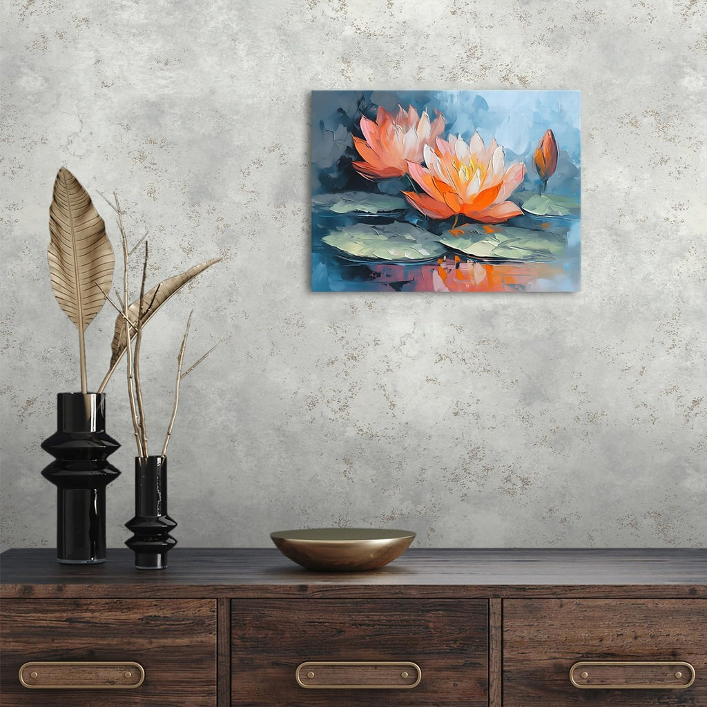 Wildflower Wall Art Colorful Floral Pictures Framed Printed Art for Bathroom Nature Botanical Canvas Prints Poster Modern Abstract Flowers Painting Artwork Living Room Bedroom Home Decorations