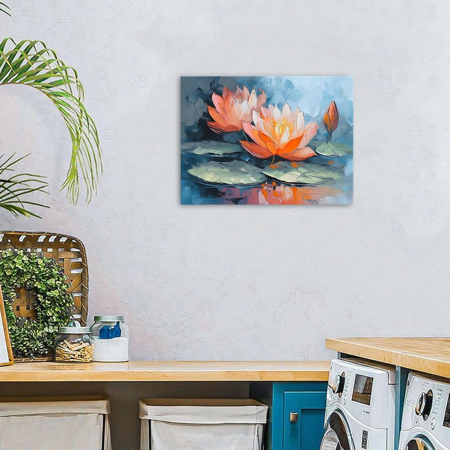 Wildflower Wall Art Colorful Floral Pictures Framed Printed Art for Bathroom Nature Botanical Canvas Prints Poster Modern Abstract Flowers Painting Artwork Living Room Bedroom Home Decorations