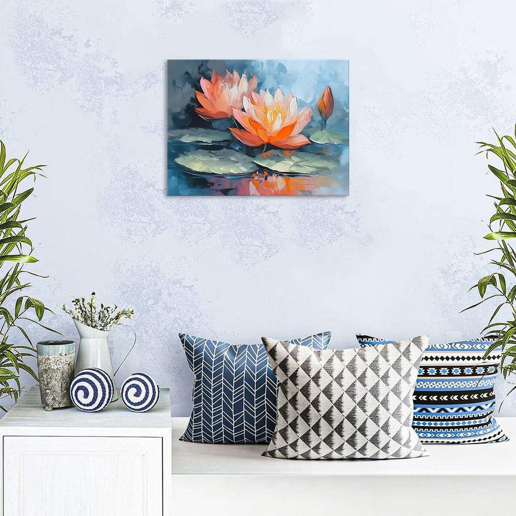 Wildflower Wall Art Colorful Floral Pictures Framed Printed Art for Bathroom Nature Botanical Canvas Prints Poster Modern Abstract Flowers Painting Artwork Living Room Bedroom Home Decorations