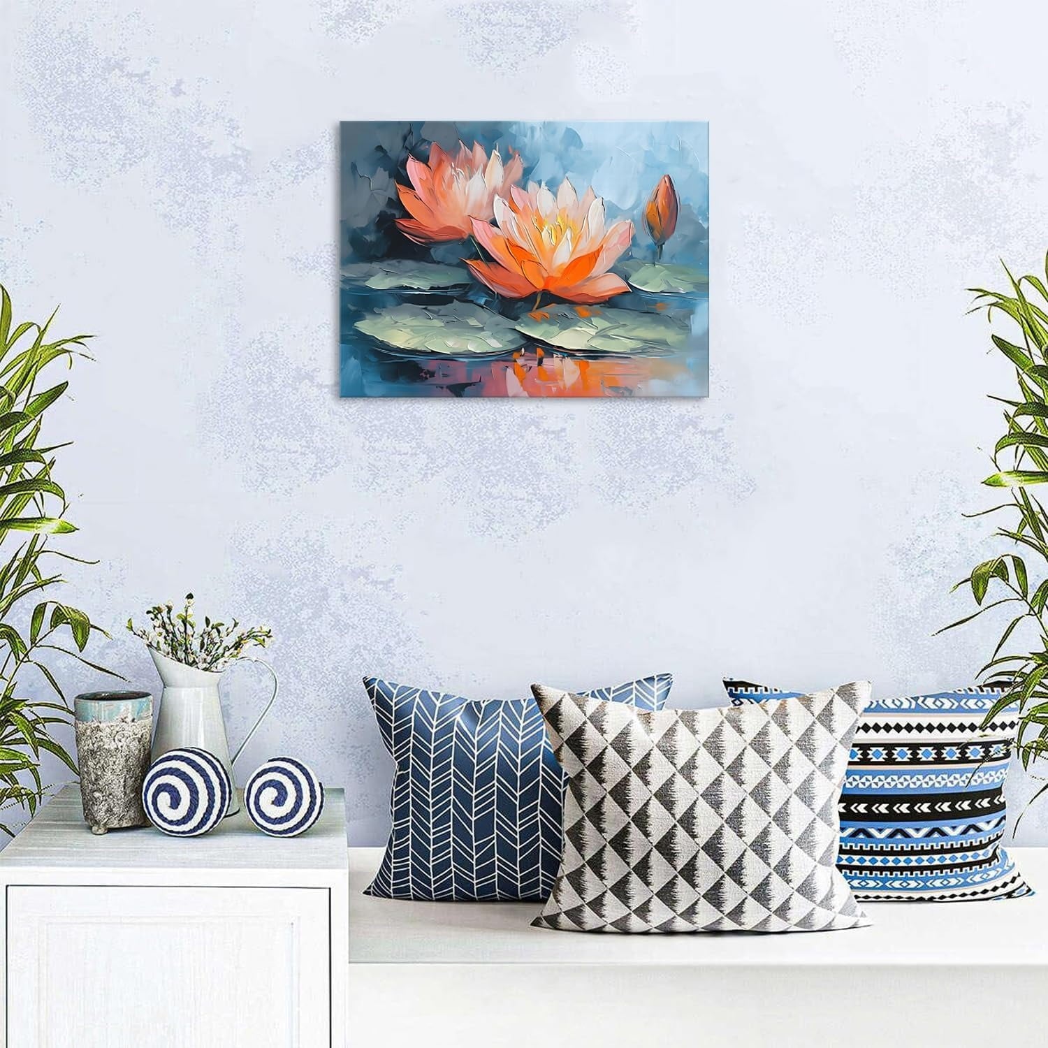 Wildflower Wall Art Colorful Floral Pictures Framed Printed Art for Bathroom Nature Botanical Canvas Prints Poster Modern Abstract Flowers Painting Artwork Living Room Bedroom Home Decorations