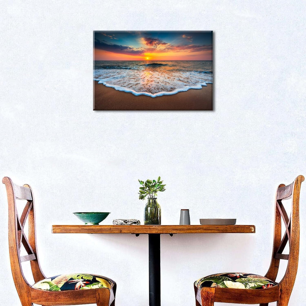 Wildflower Wall Art Colorful Floral Pictures Framed Printed Art for Bathroom Nature Botanical Canvas Prints Poster Modern Abstract Flowers Painting Artwork Living Room Bedroom Home Decorations