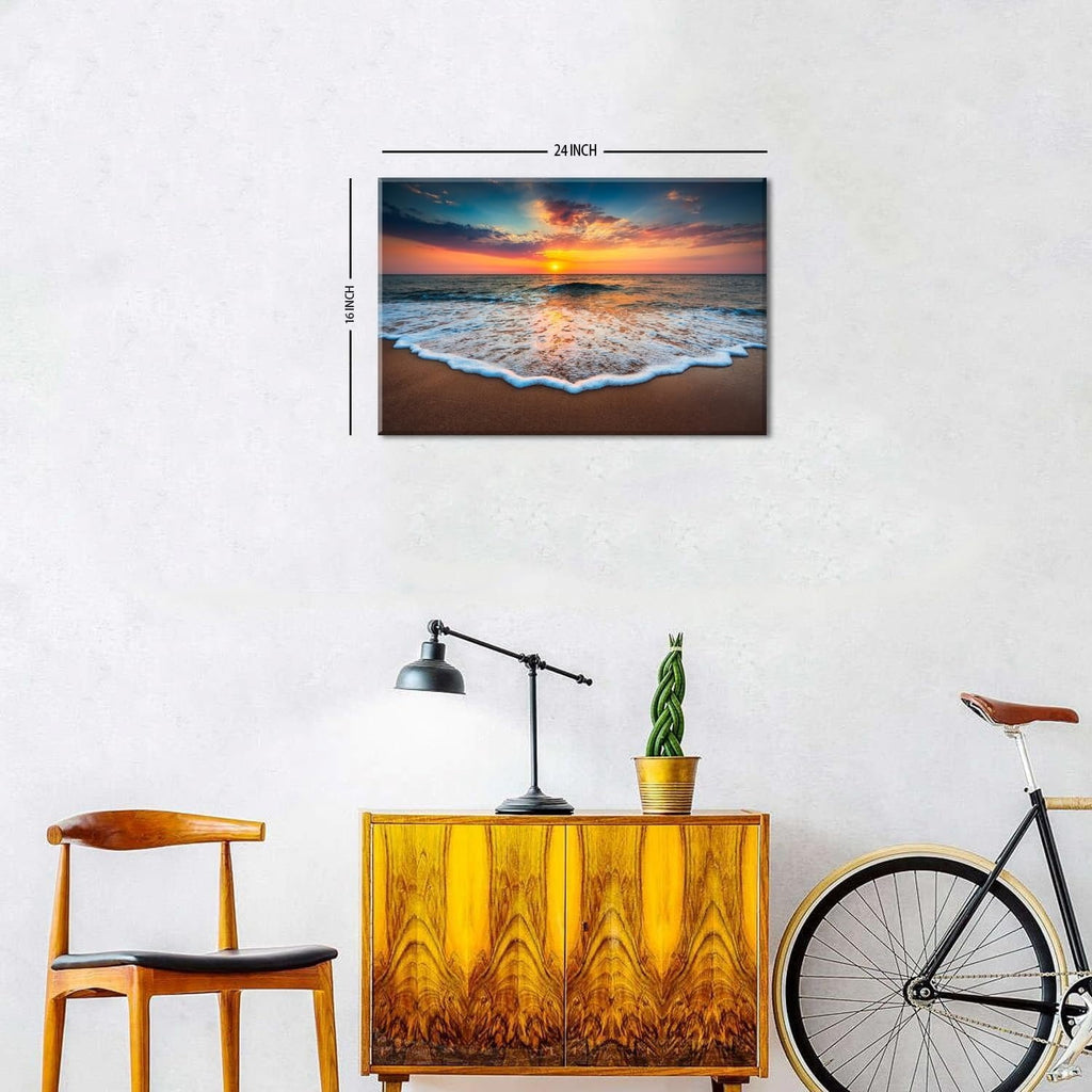 Wildflower Wall Art Colorful Floral Pictures Framed Printed Art for Bathroom Nature Botanical Canvas Prints Poster Modern Abstract Flowers Painting Artwork Living Room Bedroom Home Decorations