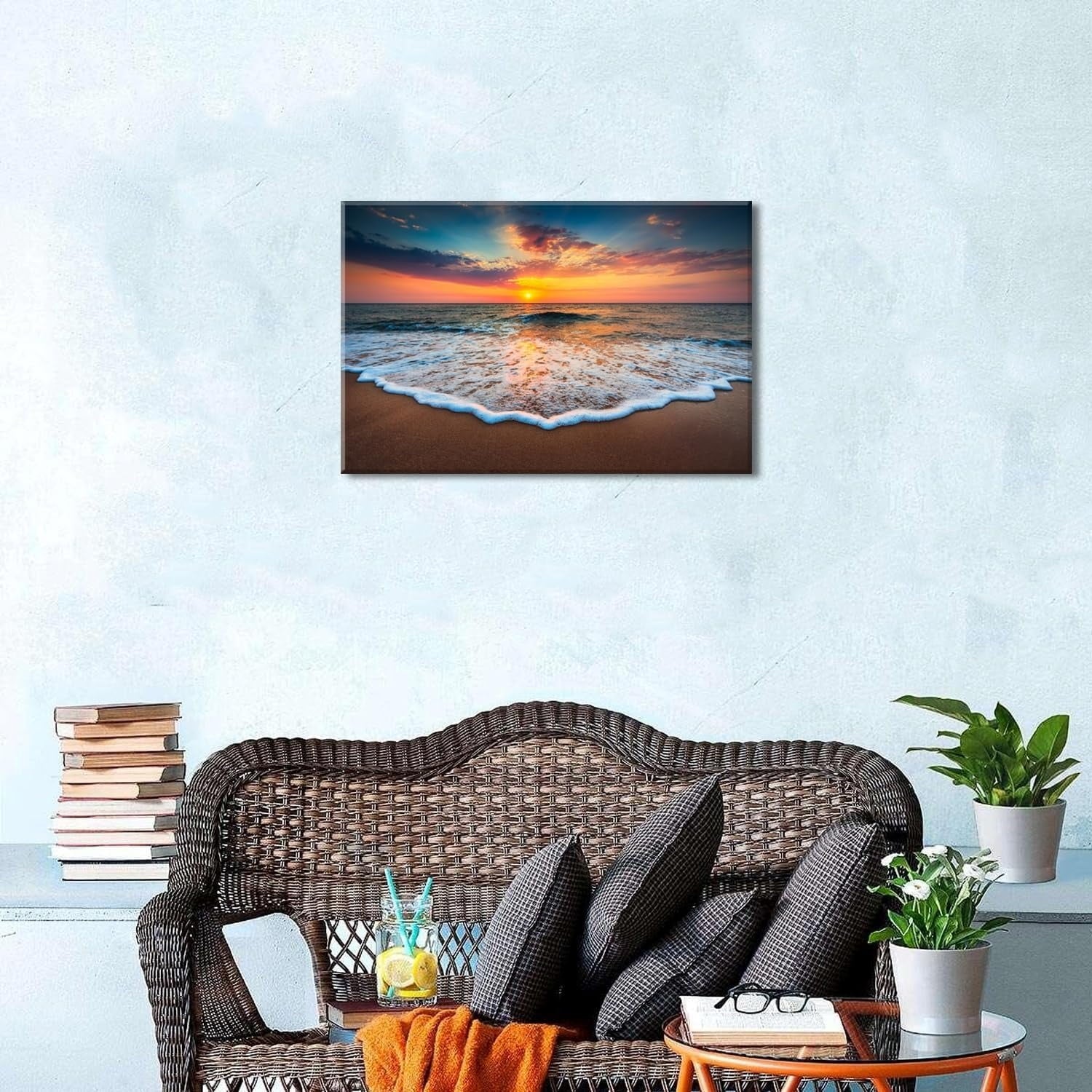 Wildflower Wall Art Colorful Floral Pictures Framed Printed Art for Bathroom Nature Botanical Canvas Prints Poster Modern Abstract Flowers Painting Artwork Living Room Bedroom Home Decorations