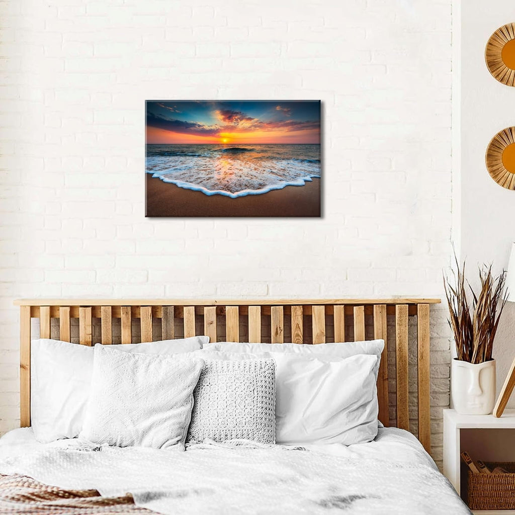Wildflower Wall Art Colorful Floral Pictures Framed Printed Art for Bathroom Nature Botanical Canvas Prints Poster Modern Abstract Flowers Painting Artwork Living Room Bedroom Home Decorations