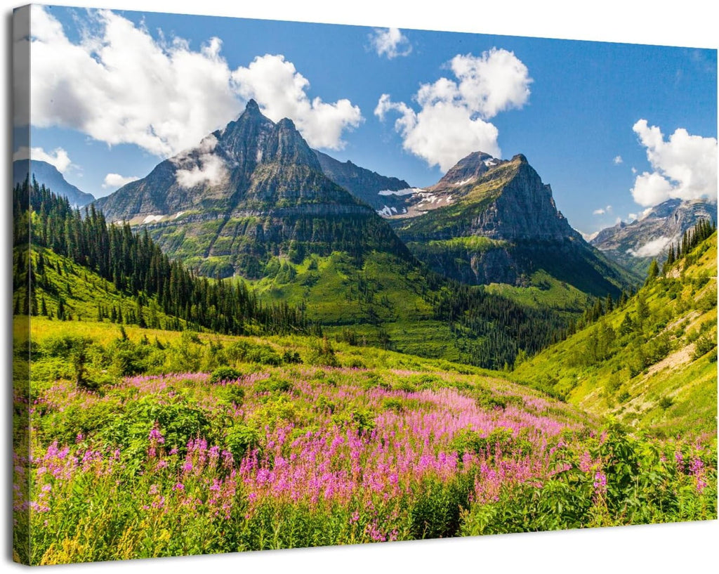 Wildflower Wall Art Colorful Floral Pictures Framed Printed Art for Bathroom Nature Botanical Canvas Prints Poster Modern Abstract Flowers Painting Artwork Living Room Bedroom Home Decorations