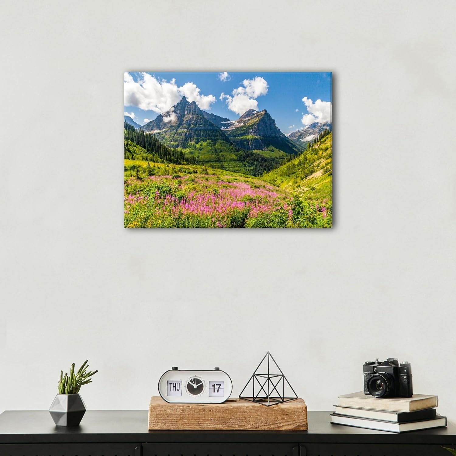 Wildflower Wall Art Colorful Floral Pictures Framed Printed Art for Bathroom Nature Botanical Canvas Prints Poster Modern Abstract Flowers Painting Artwork Living Room Bedroom Home Decorations