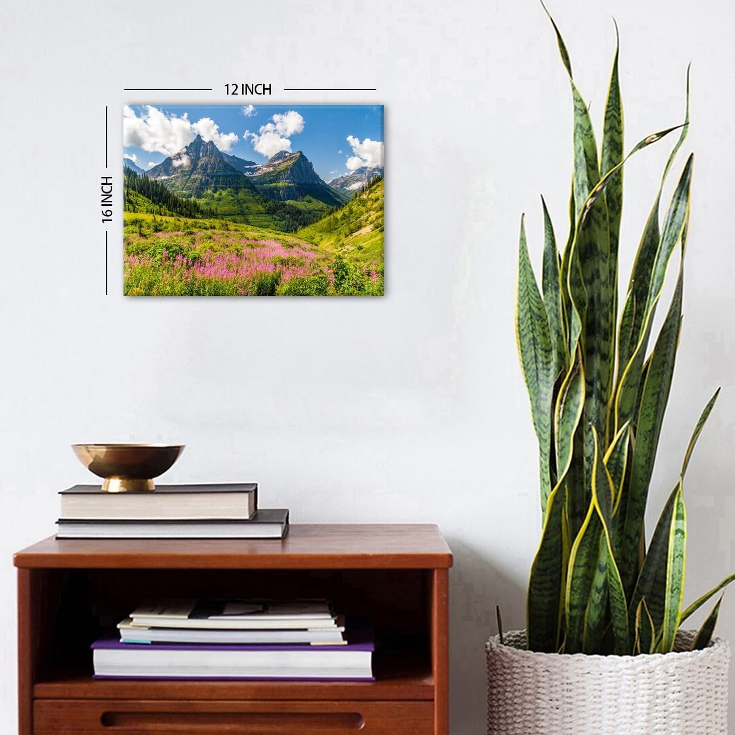 Wildflower Wall Art Colorful Floral Pictures Framed Printed Art for Bathroom Nature Botanical Canvas Prints Poster Modern Abstract Flowers Painting Artwork Living Room Bedroom Home Decorations