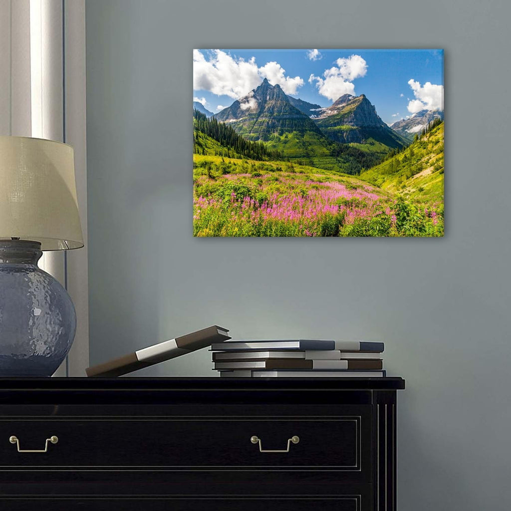 Wildflower Wall Art Colorful Floral Pictures Framed Printed Art for Bathroom Nature Botanical Canvas Prints Poster Modern Abstract Flowers Painting Artwork Living Room Bedroom Home Decorations