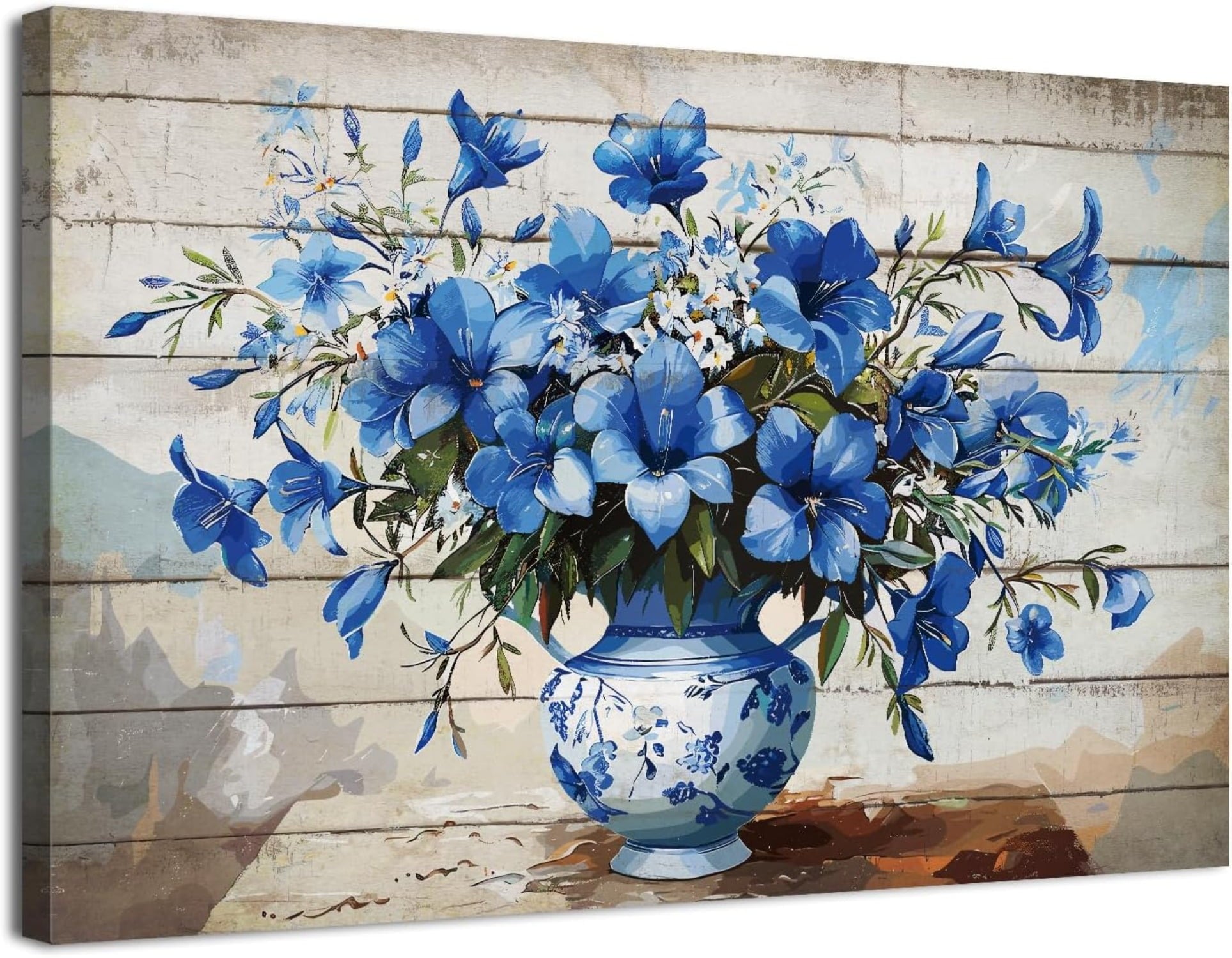 Wildflower Wall Art Colorful Floral Pictures Framed Printed Art for Bathroom Nature Botanical Canvas Prints Poster Modern Abstract Flowers Painting Artwork Living Room Bedroom Home Decorations