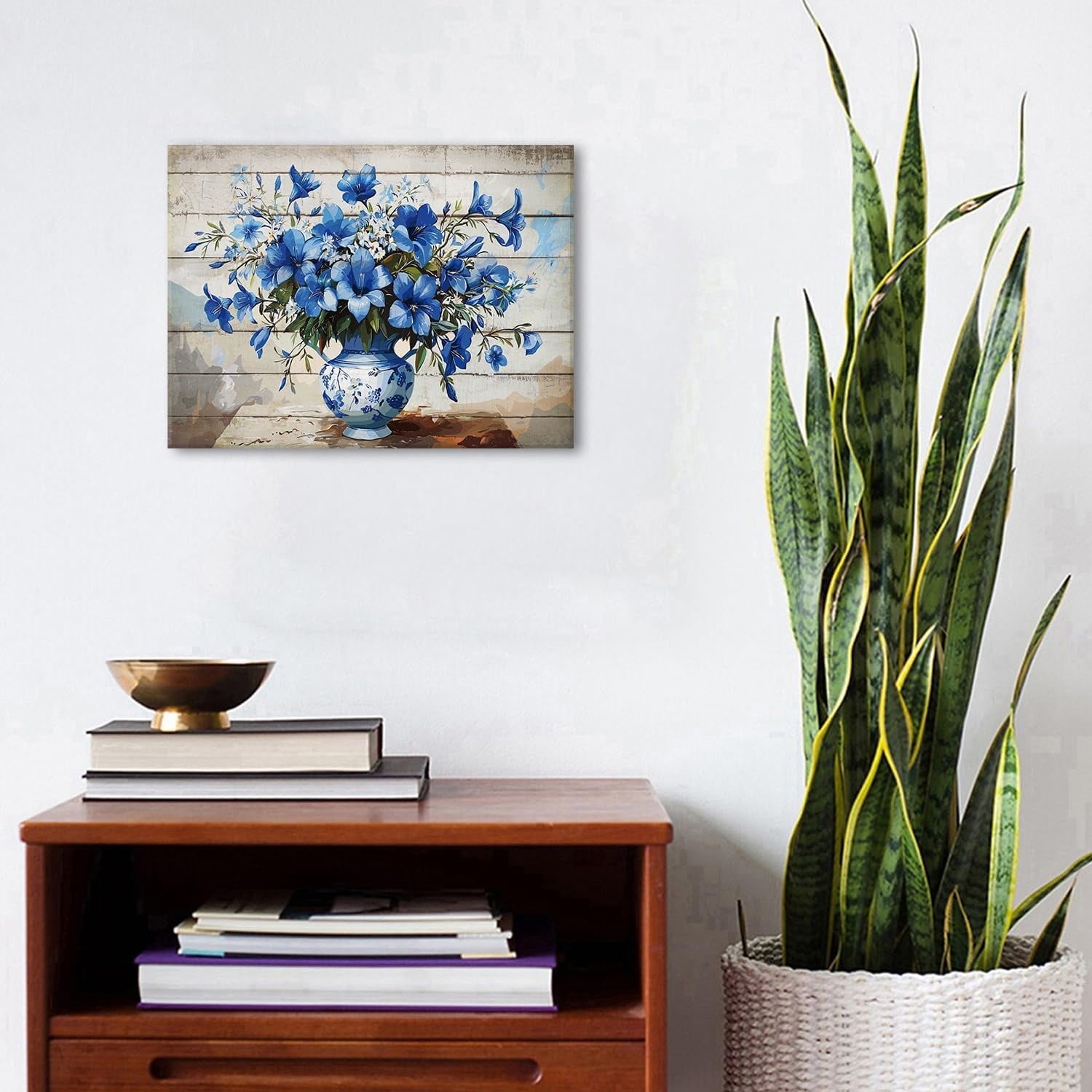 Wildflower Wall Art Colorful Floral Pictures Framed Printed Art for Bathroom Nature Botanical Canvas Prints Poster Modern Abstract Flowers Painting Artwork Living Room Bedroom Home Decorations