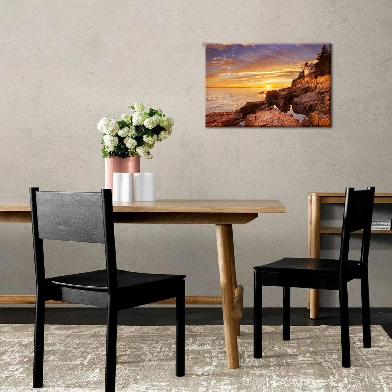 Wildflower Wall Art Colorful Floral Pictures Framed Printed Art for Bathroom Nature Botanical Canvas Prints Poster Modern Abstract Flowers Painting Artwork Living Room Bedroom Home Decorations
