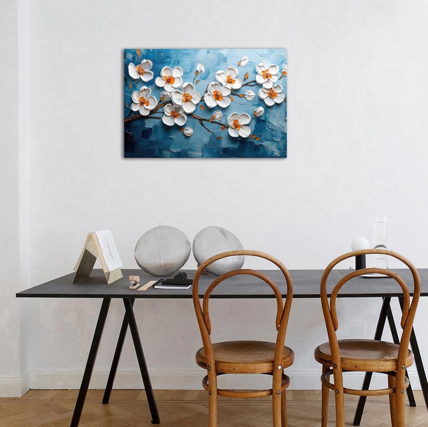 Wildflower Wall Art Colorful Floral Pictures Framed Printed Art for Bathroom Nature Botanical Canvas Prints Poster Modern Abstract Flowers Painting Artwork Living Room Bedroom Home Decorations