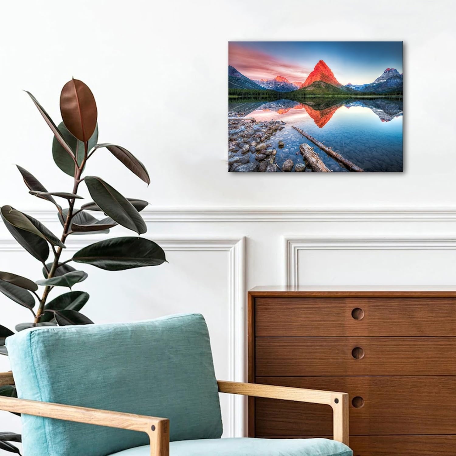 Wildflower Wall Art Colorful Floral Pictures Framed Printed Art for Bathroom Nature Botanical Canvas Prints Poster Modern Abstract Flowers Painting Artwork Living Room Bedroom Home Decorations