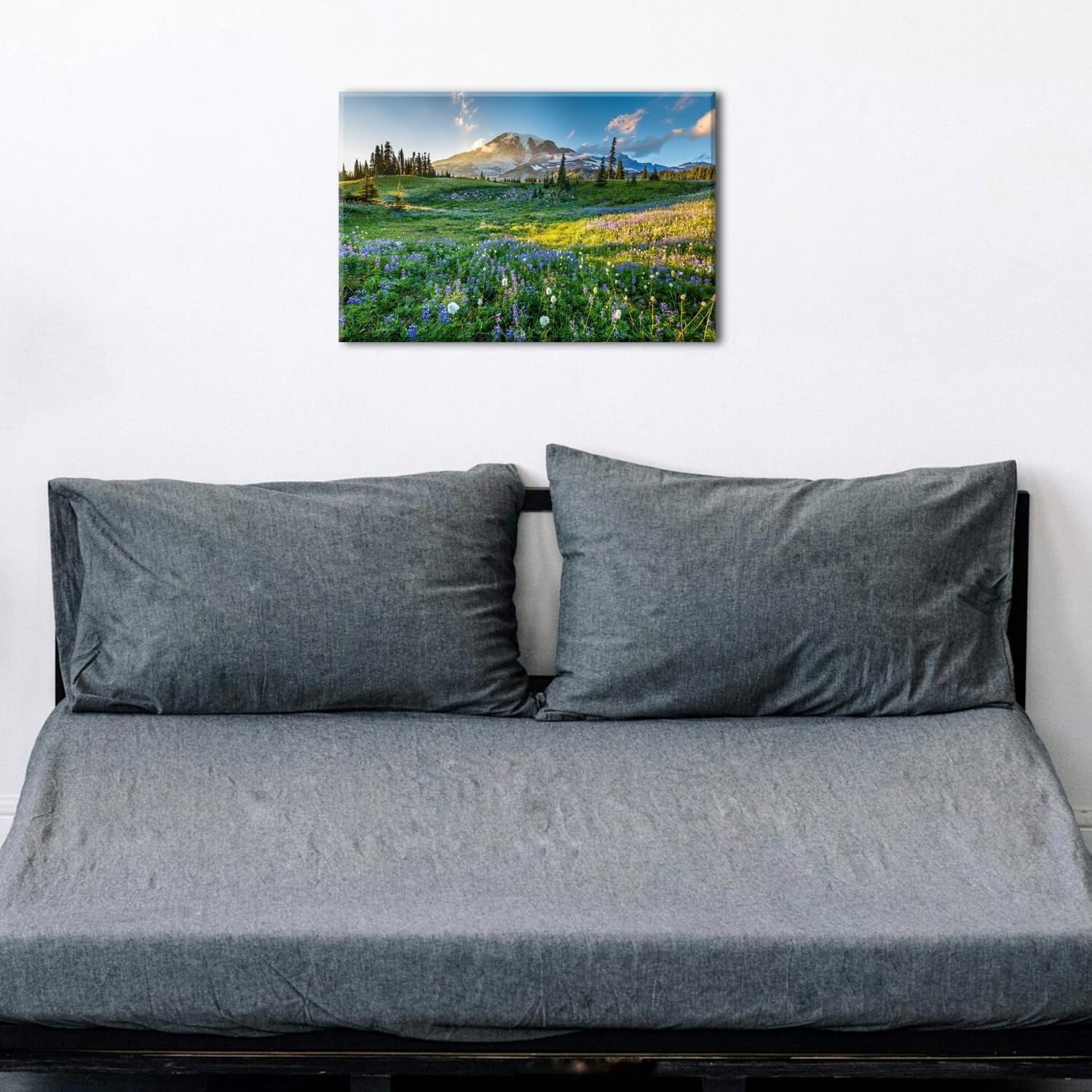 Wildflower Wall Art Colorful Floral Pictures Framed Printed Art for Bathroom Nature Botanical Canvas Prints Poster Modern Abstract Flowers Painting Artwork Living Room Bedroom Home Decorations