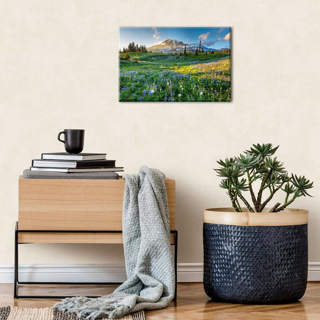 Wildflower Wall Art Colorful Floral Pictures Framed Printed Art for Bathroom Nature Botanical Canvas Prints Poster Modern Abstract Flowers Painting Artwork Living Room Bedroom Home Decorations