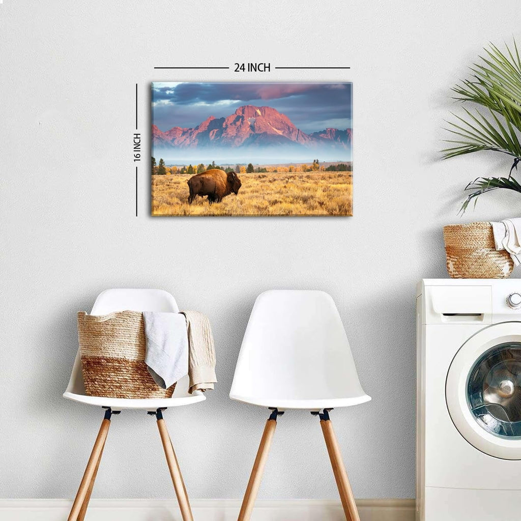 Wildflower Wall Art Colorful Floral Pictures Framed Printed Art for Bathroom Nature Botanical Canvas Prints Poster Modern Abstract Flowers Painting Artwork Living Room Bedroom Home Decorations