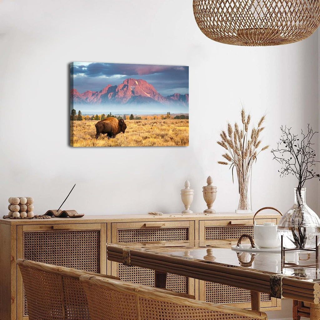 Wildflower Wall Art Colorful Floral Pictures Framed Printed Art for Bathroom Nature Botanical Canvas Prints Poster Modern Abstract Flowers Painting Artwork Living Room Bedroom Home Decorations