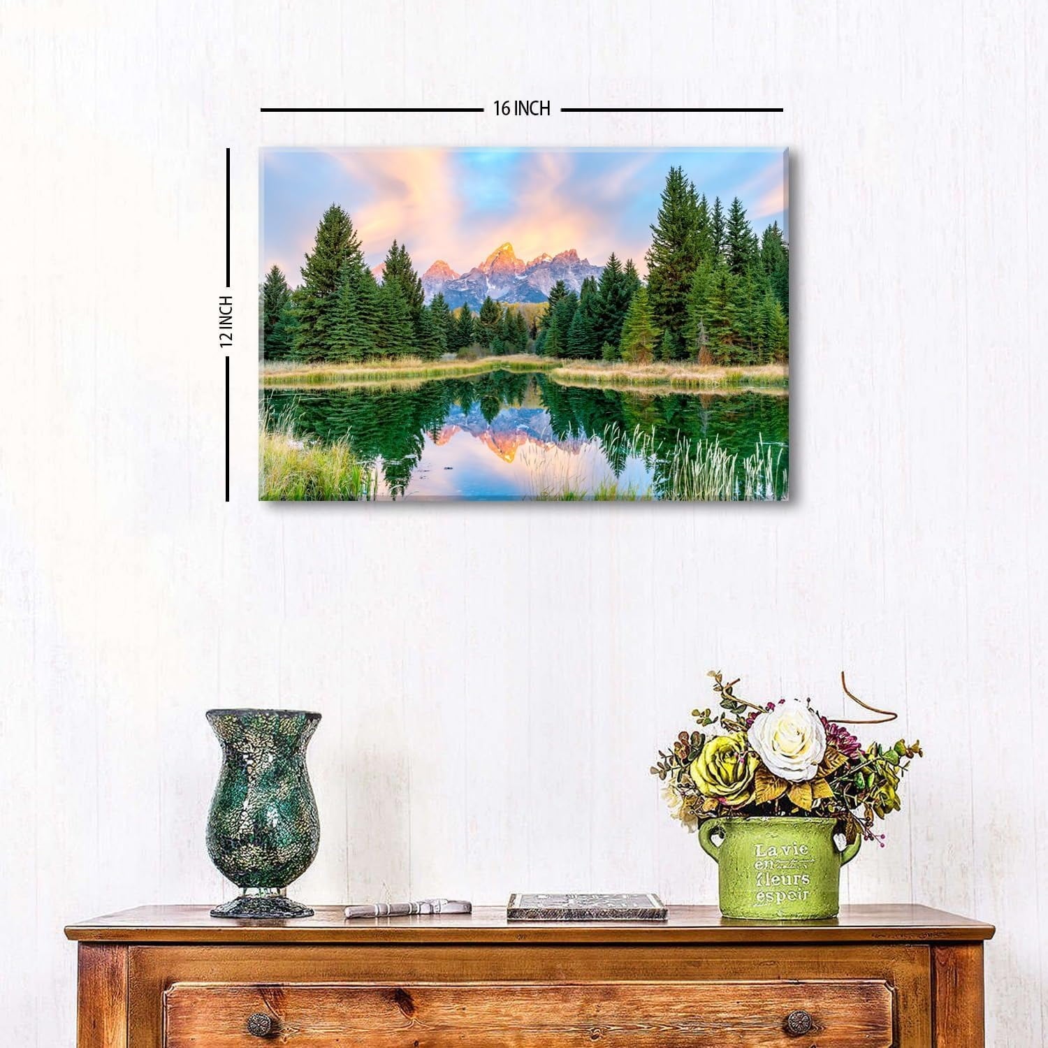 Wildflower Wall Art Colorful Floral Pictures Framed Printed Art for Bathroom Nature Botanical Canvas Prints Poster Modern Abstract Flowers Painting Artwork Living Room Bedroom Home Decorations